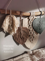 Load image into Gallery viewer, BOHO feathers wall hanging
