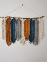 Load image into Gallery viewer, Extra large feathers wall hanging
